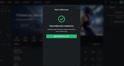 Сообщение об успешной автоматической идентификации на сайте «Леон»
