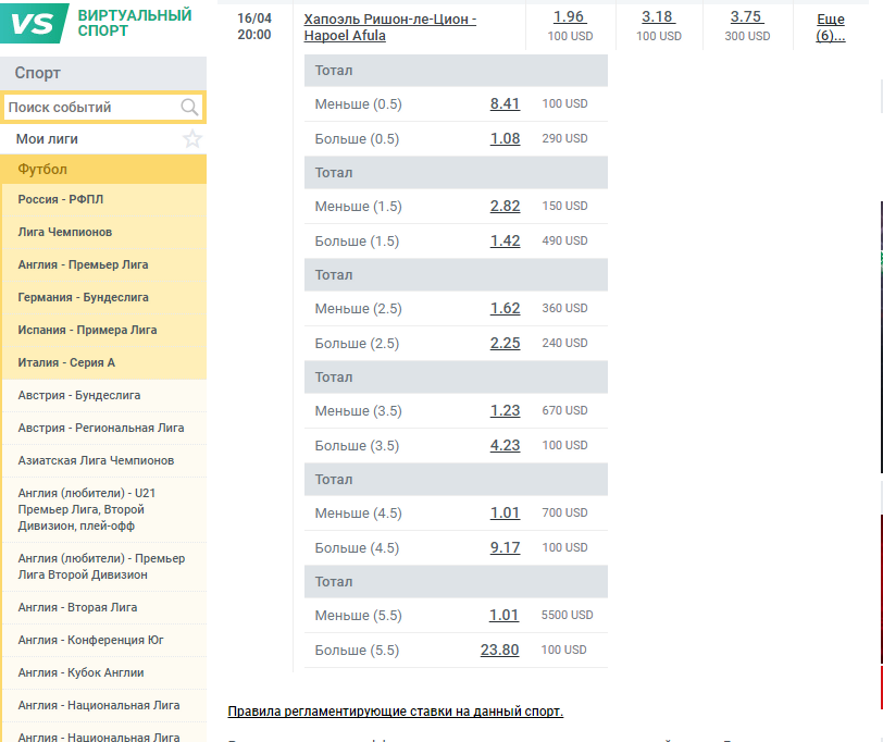 линия бк леон