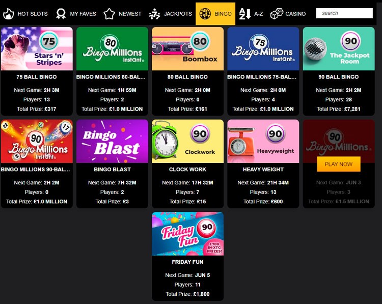 Бинго для любителей лотереи